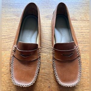 Elephantito Boys Brown Alex Driver Loafers- Shoes- size 3- excellent condition!